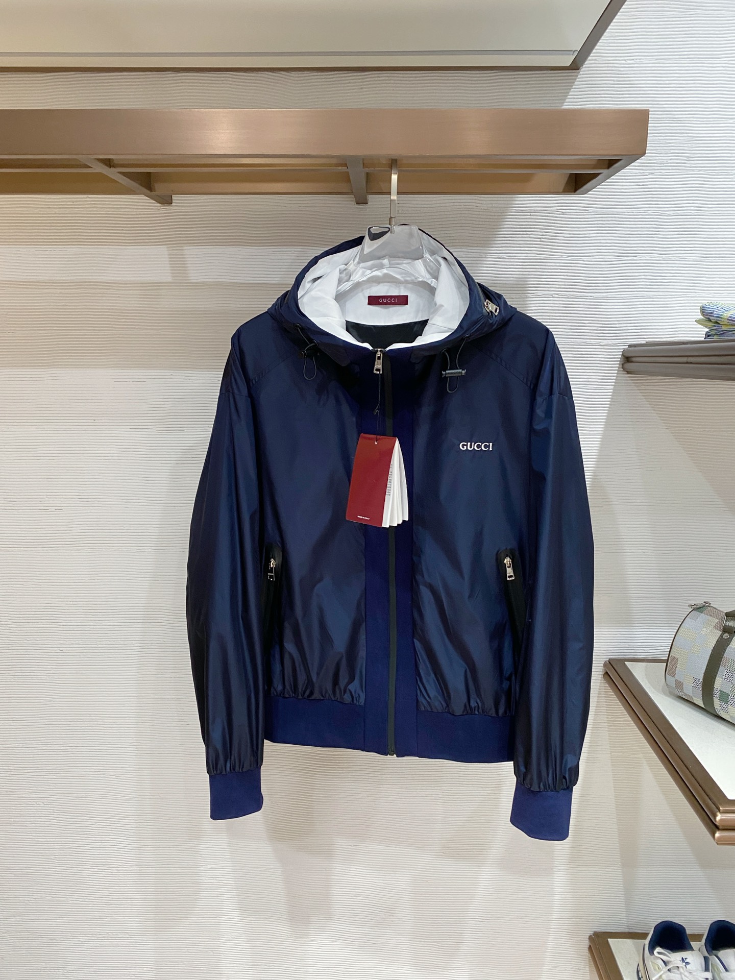 Gucci 古奇 2026ss春季新款连帽夹克外套全高端版本！高定专柜面料辅料，透气舒适度高，细节无可挑