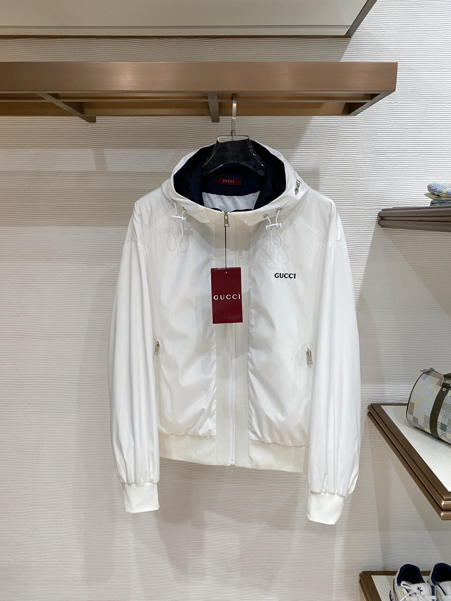 Gucci 古奇 2026ss春季新款连帽夹克外套全高端版本！高定专柜面料辅料，透气舒适度高，细节无可挑