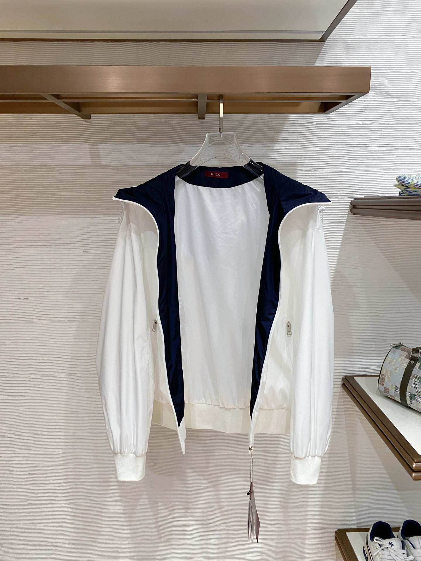 Gucci 古奇 2026ss春季新款连帽夹克外套全高端版本！高定专柜面料辅料，透气舒适度高，细节无可挑