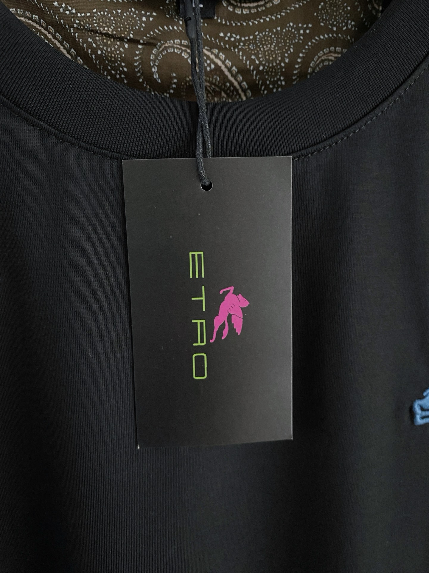 。ETRO艾焯老钱风品牌🌟丝光面料🌟2026春夏新款首发专柜最新款短袖圆领T恤 高端订制 设计前卫时尚！