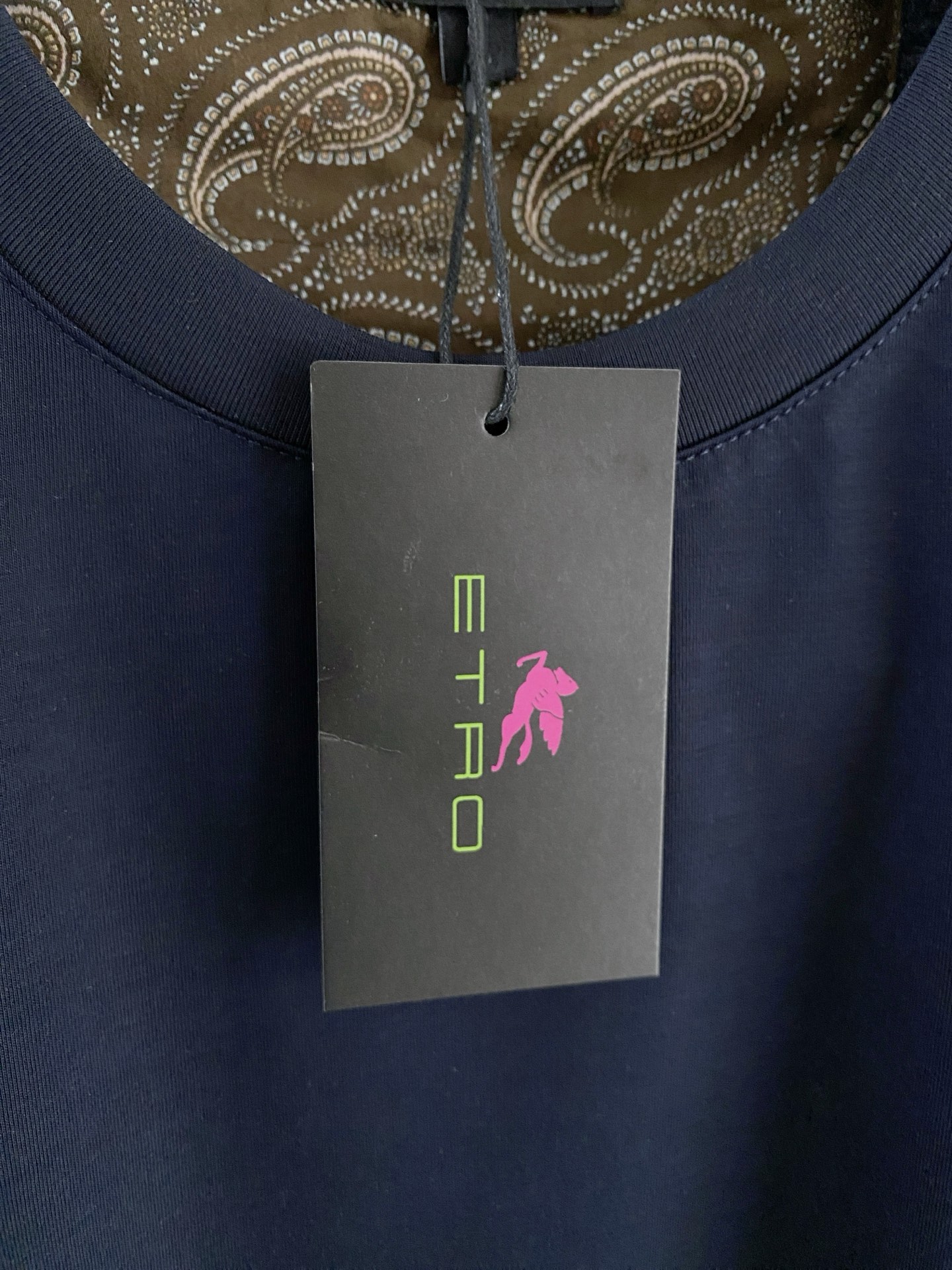 。ETRO艾焯老钱风品牌🌟丝光面料🌟2026春夏新款首发专柜最新款短袖圆领T恤 高端订制 设计前卫时尚！