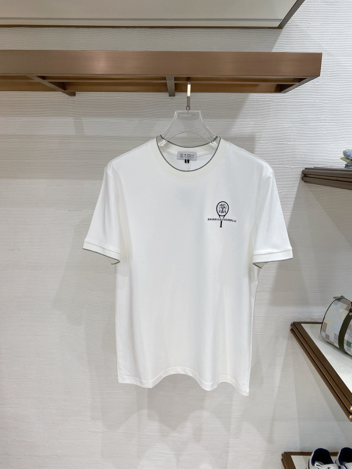 。bc老钱风品牌🌟丝光面料🌟2026春夏新款首发专柜最新款短袖圆领T恤 高端订制 设计前卫时尚！品牌lo