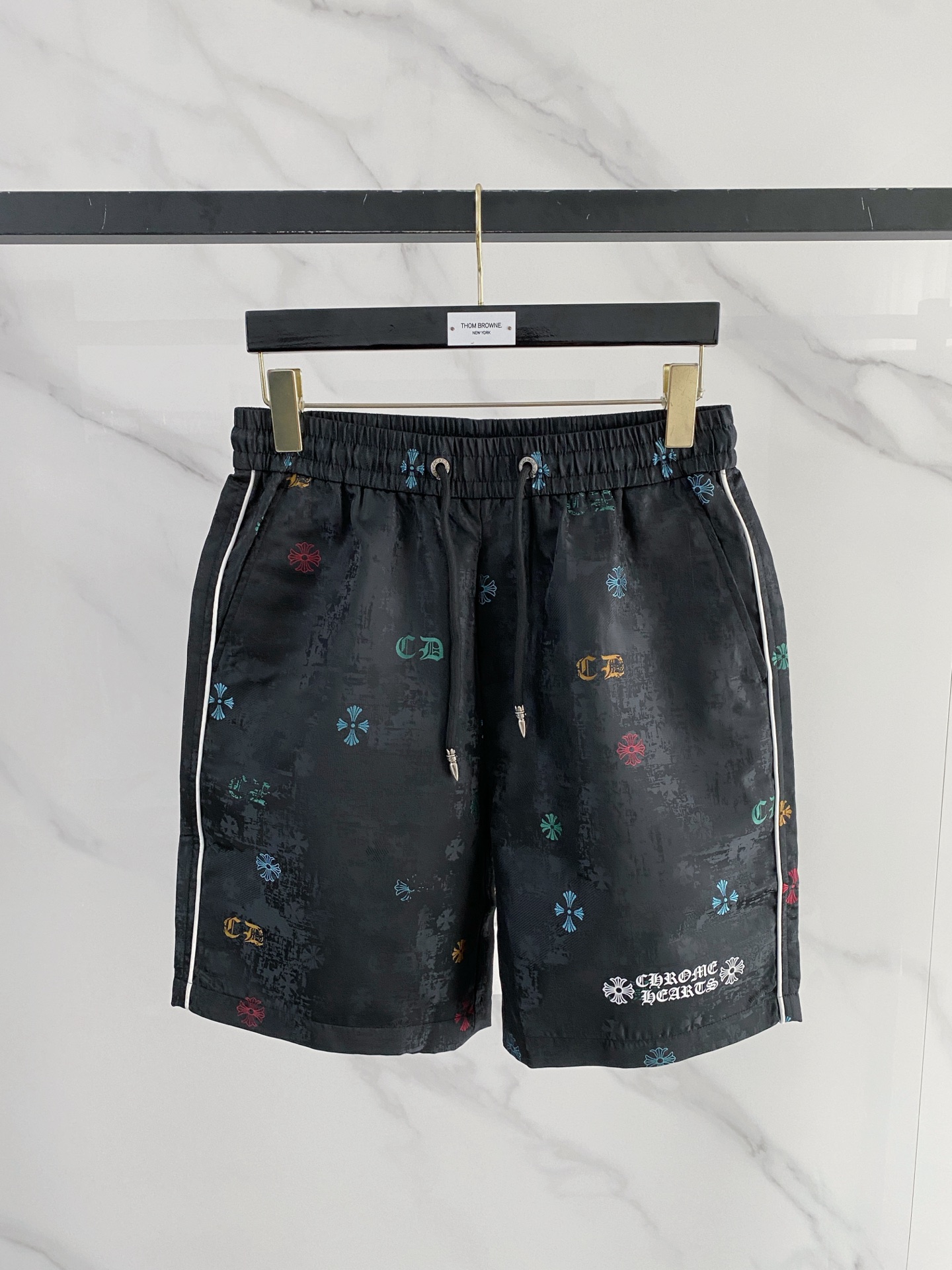 NO:746765,26 spring and summer new products released, chrome hearts jacquard shorts are shipped, all fabrics are customized, all details are perfectly restored to sizes 48-56, chrome hearts, shorts,1986090926春夏新品发布,克罗心提花面料短裤出货,面料全部订制,全部细节完美还原48-56码,,chrome hearts,shorts,,Men's clothing