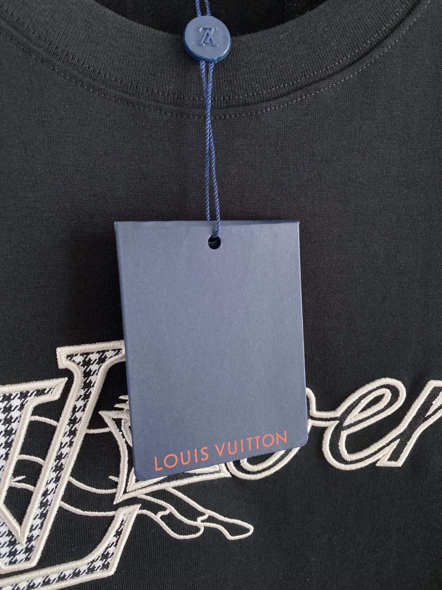 LV Lovers Cat Embroidery Tee