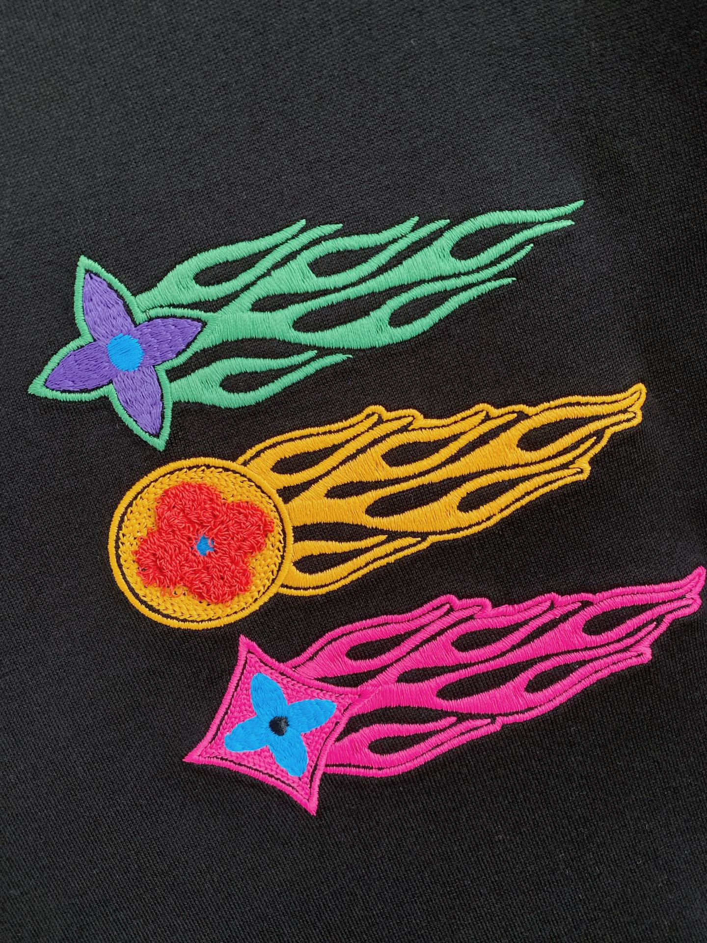 LV Color Meteor Embroidery Tee