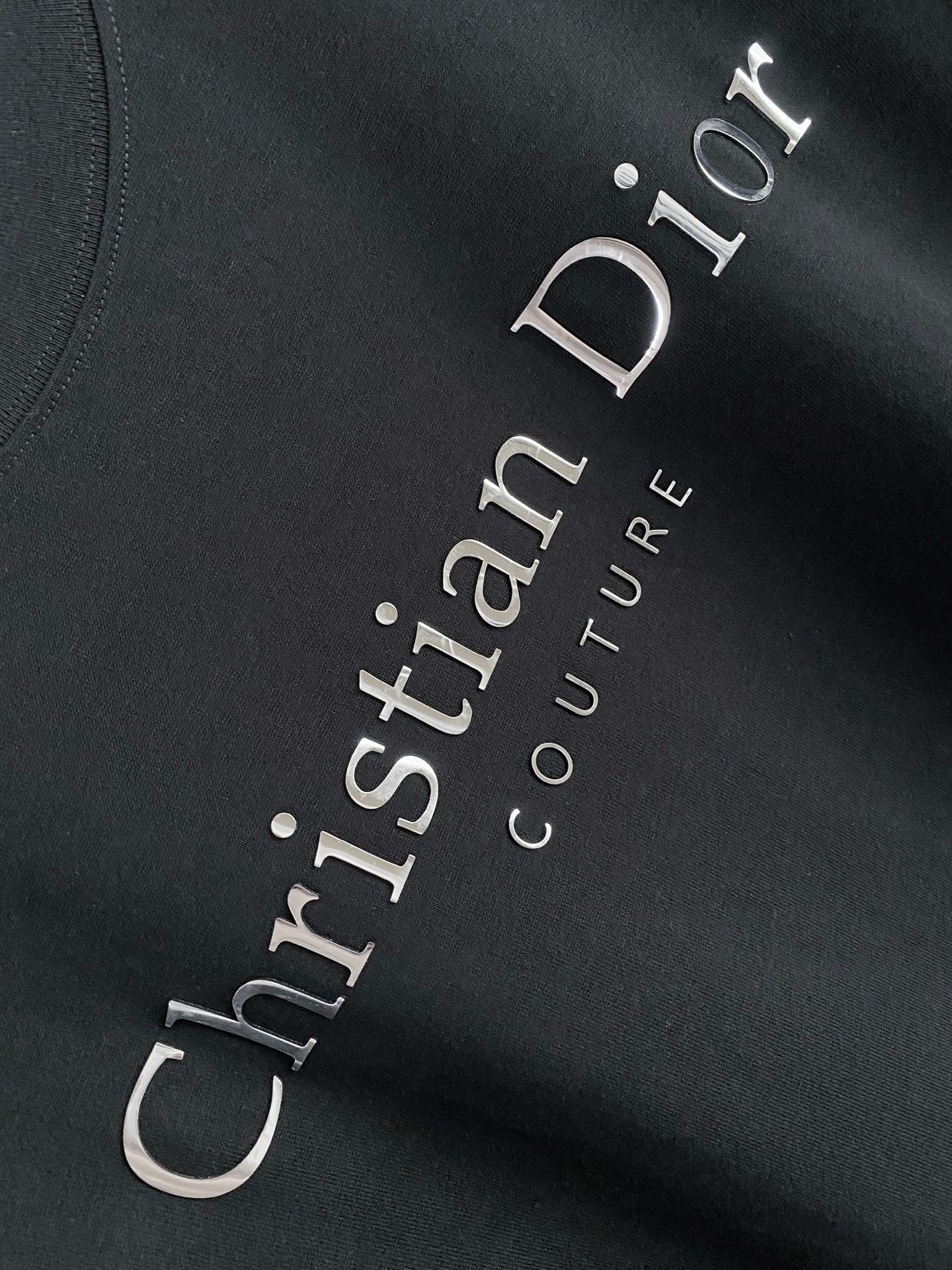 Dior Couture Logo Short Sleeve T-Shirt