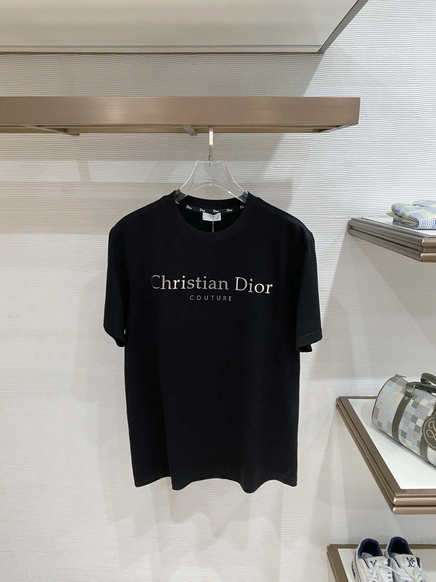 Dior Couture Logo Short Sleeve T-Shirt