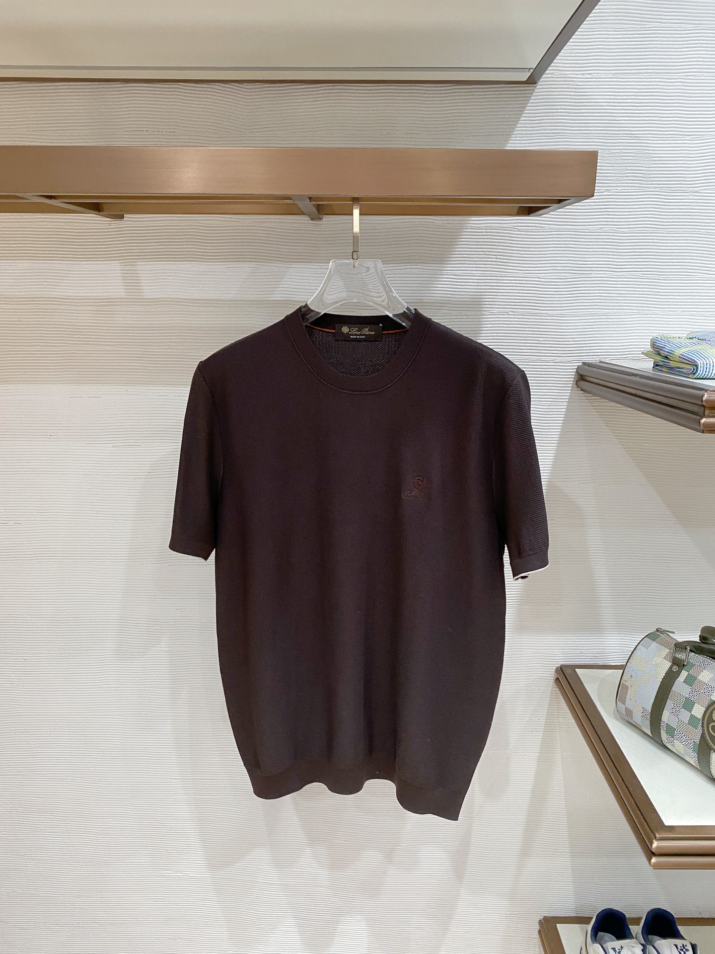 Мужская футболка Loro Piana круглое горло