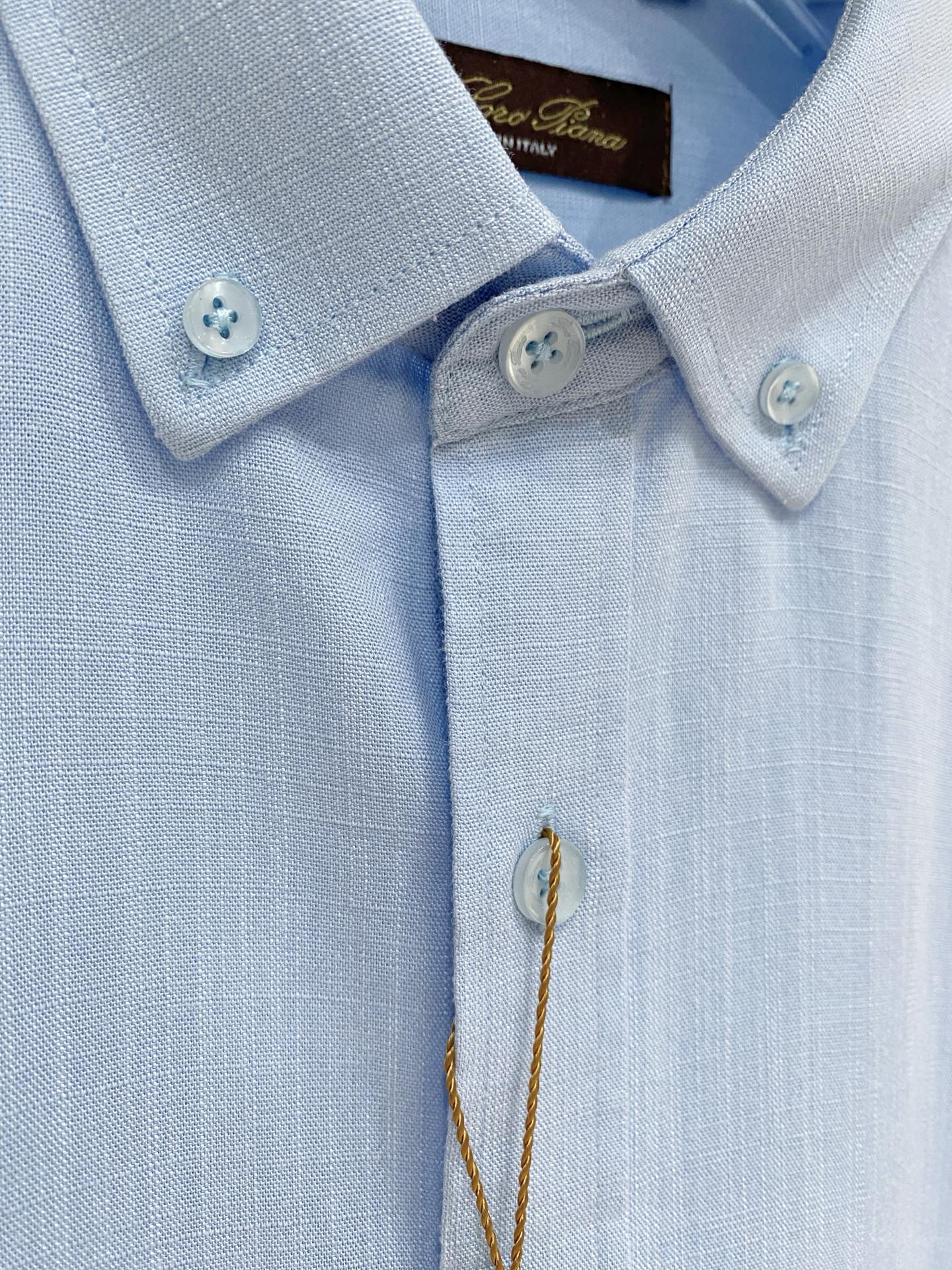 loro Piana（诺悠翩雅）官网26春夏亚麻面料男衬衫颜色 ：深蓝 天蓝 卡其 白色码数: 48-5