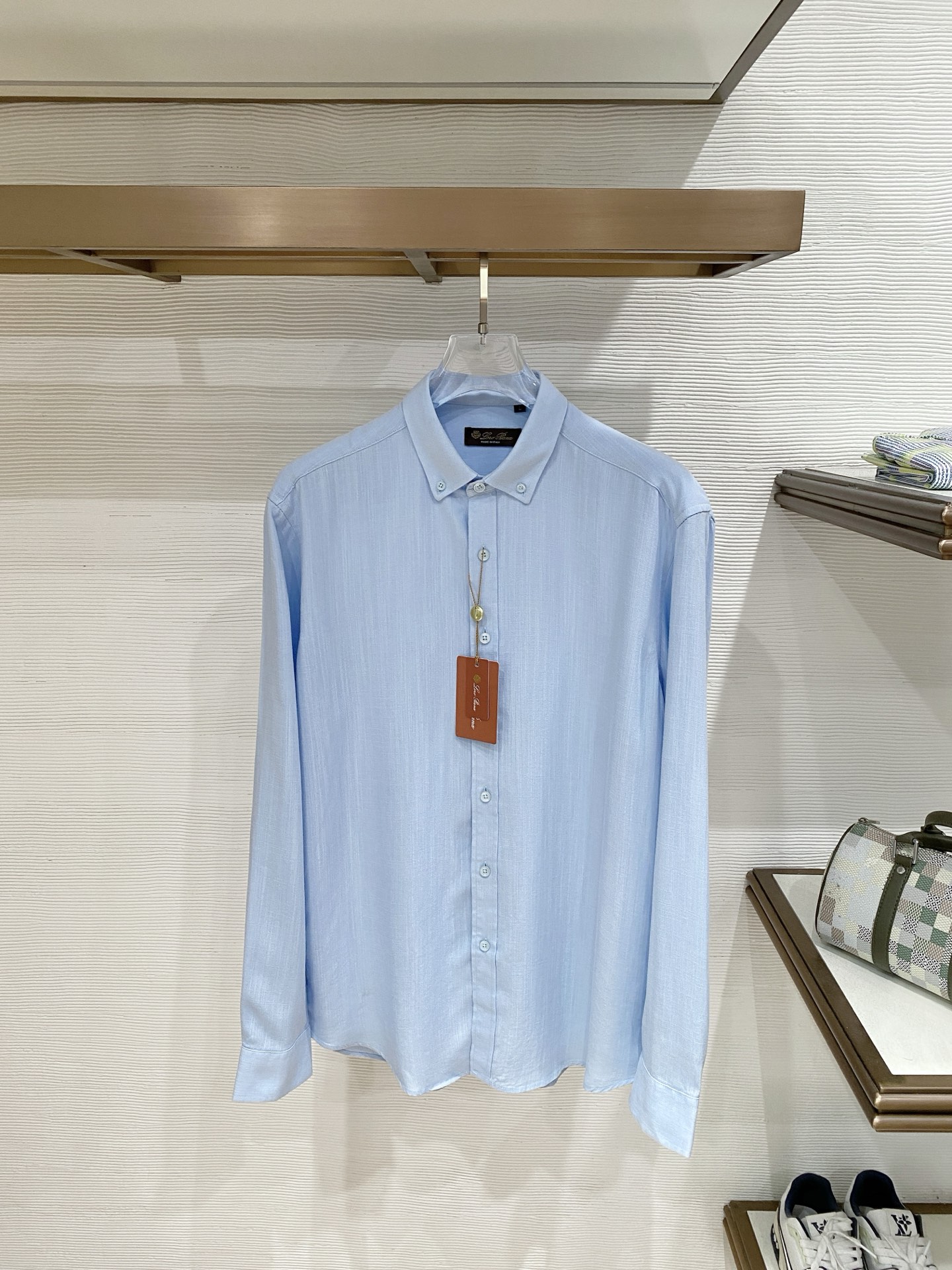 loro Piana（诺悠翩雅）官网26春夏亚麻面料男衬衫颜色 ：深蓝 天蓝 卡其 白色码数: 48-5