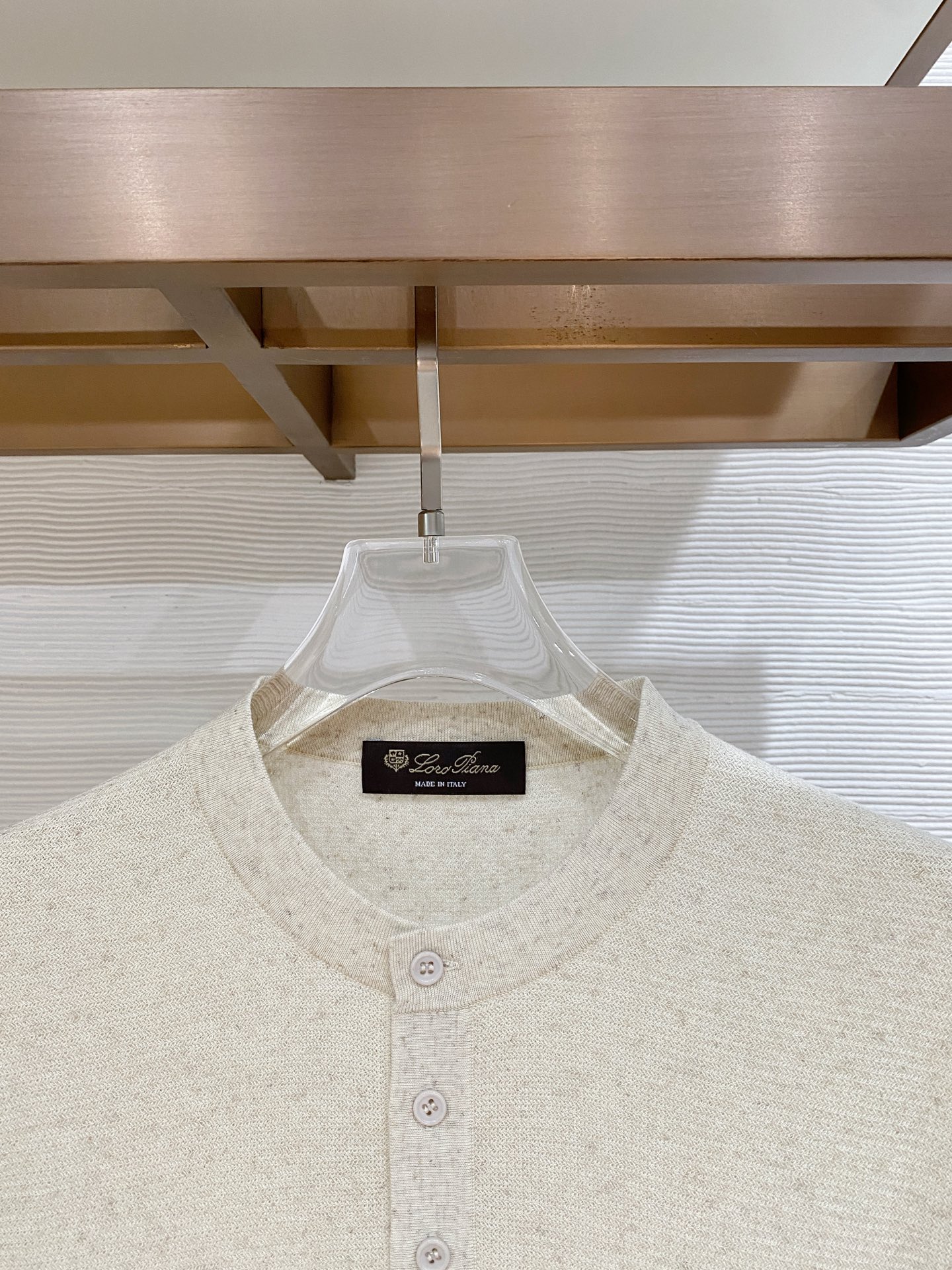 loro Piana 26春夏新品 男士圆领天丝加棉T恤颜色：两色（宝兰，浅兰）码数：M-3 xl型号：
