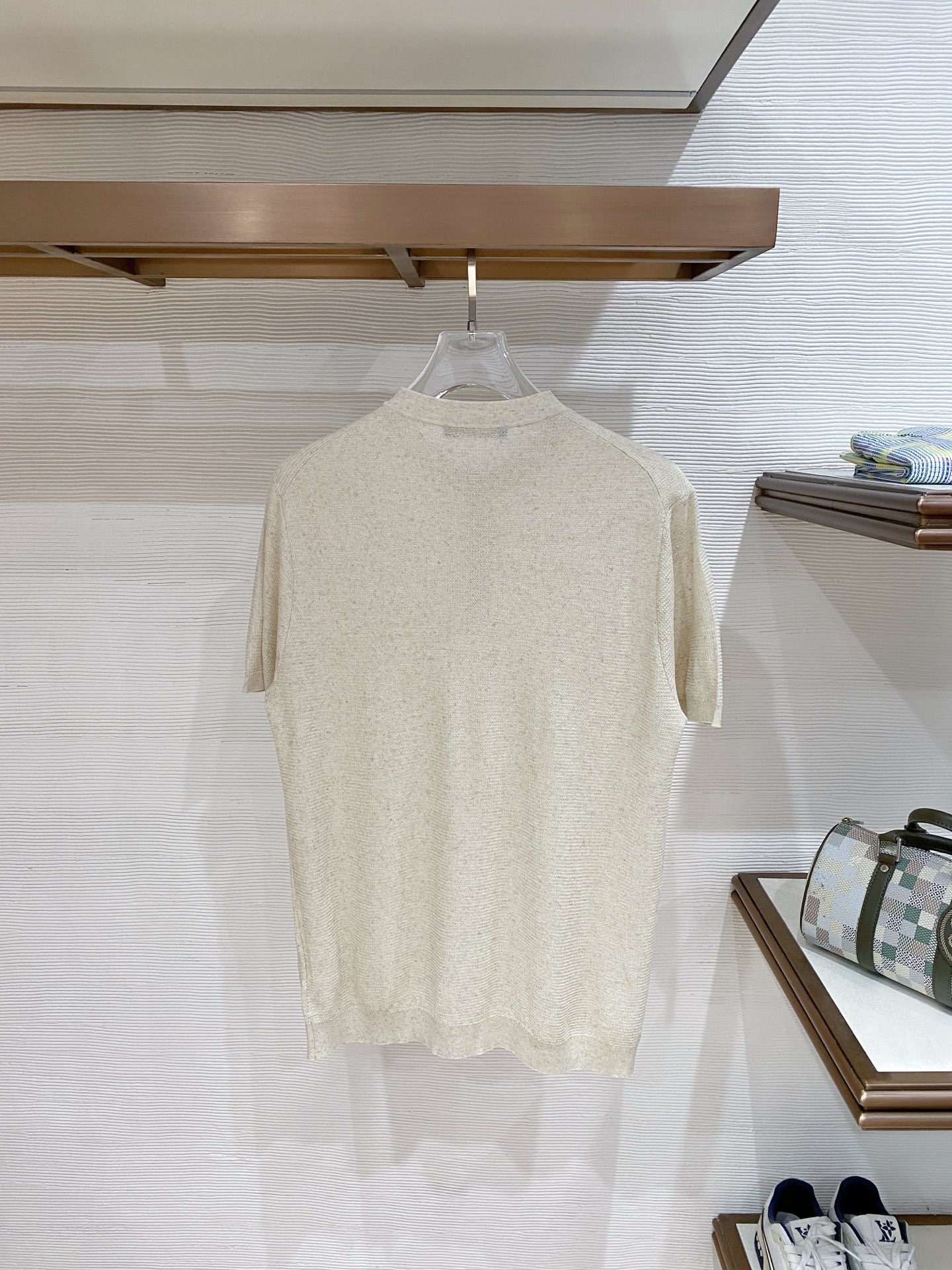 loro Piana 26春夏新品 男士圆领天丝加棉T恤颜色：两色（宝兰，浅兰）码数：M-3 xl型号：