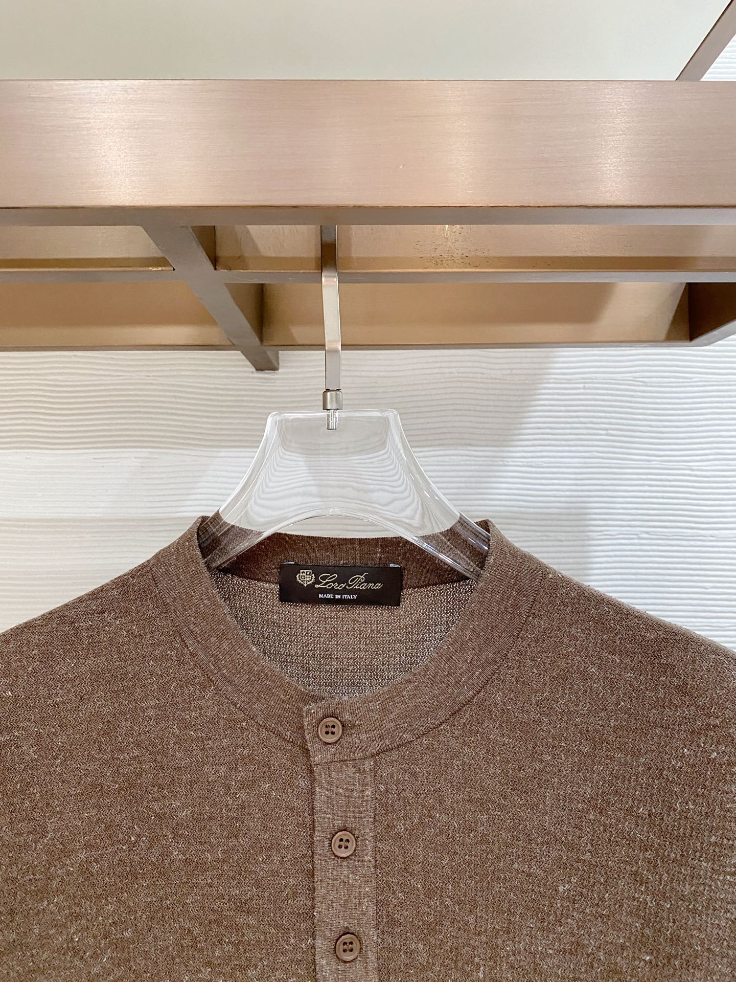 loro Piana 26春夏新品 男士圆领天丝加棉T恤颜色：两色（宝兰，浅兰）码数：M-3 xl型号：