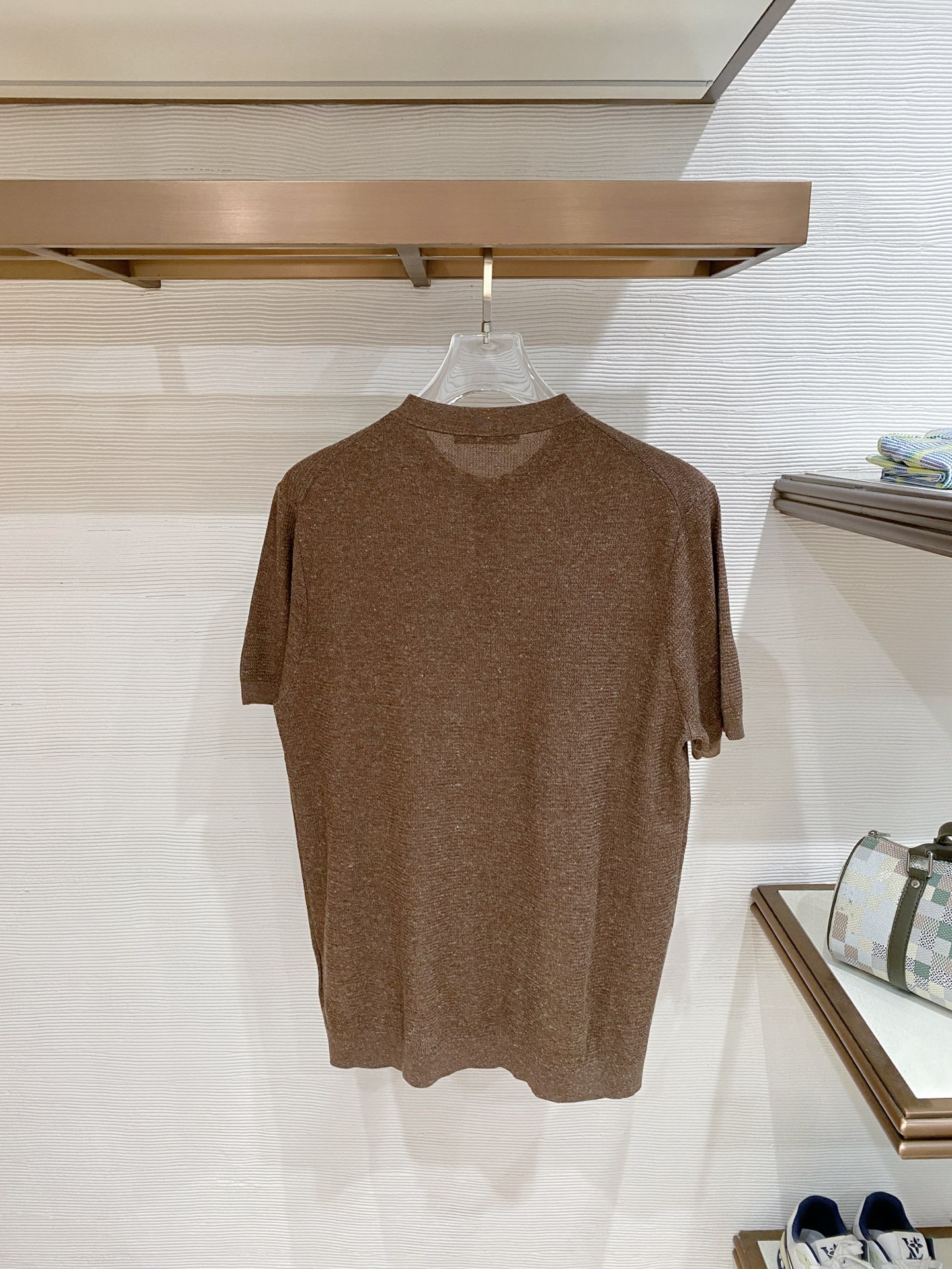 loro Piana 26春夏新品 男士圆领天丝加棉T恤颜色：两色（宝兰，浅兰）码数：M-3 xl型号：