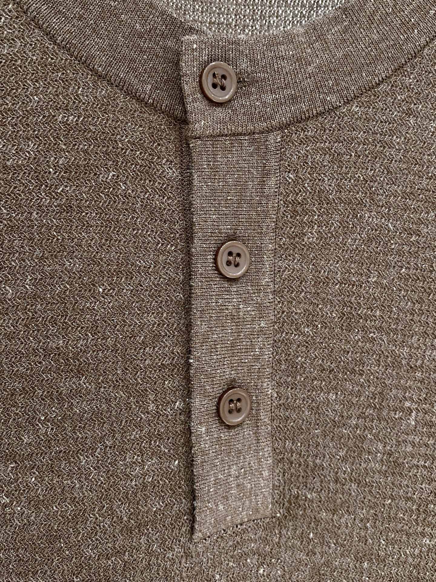 loro Piana 26春夏新品 男士圆领天丝加棉T恤颜色：两色（宝兰，浅兰）码数：M-3 xl型号：