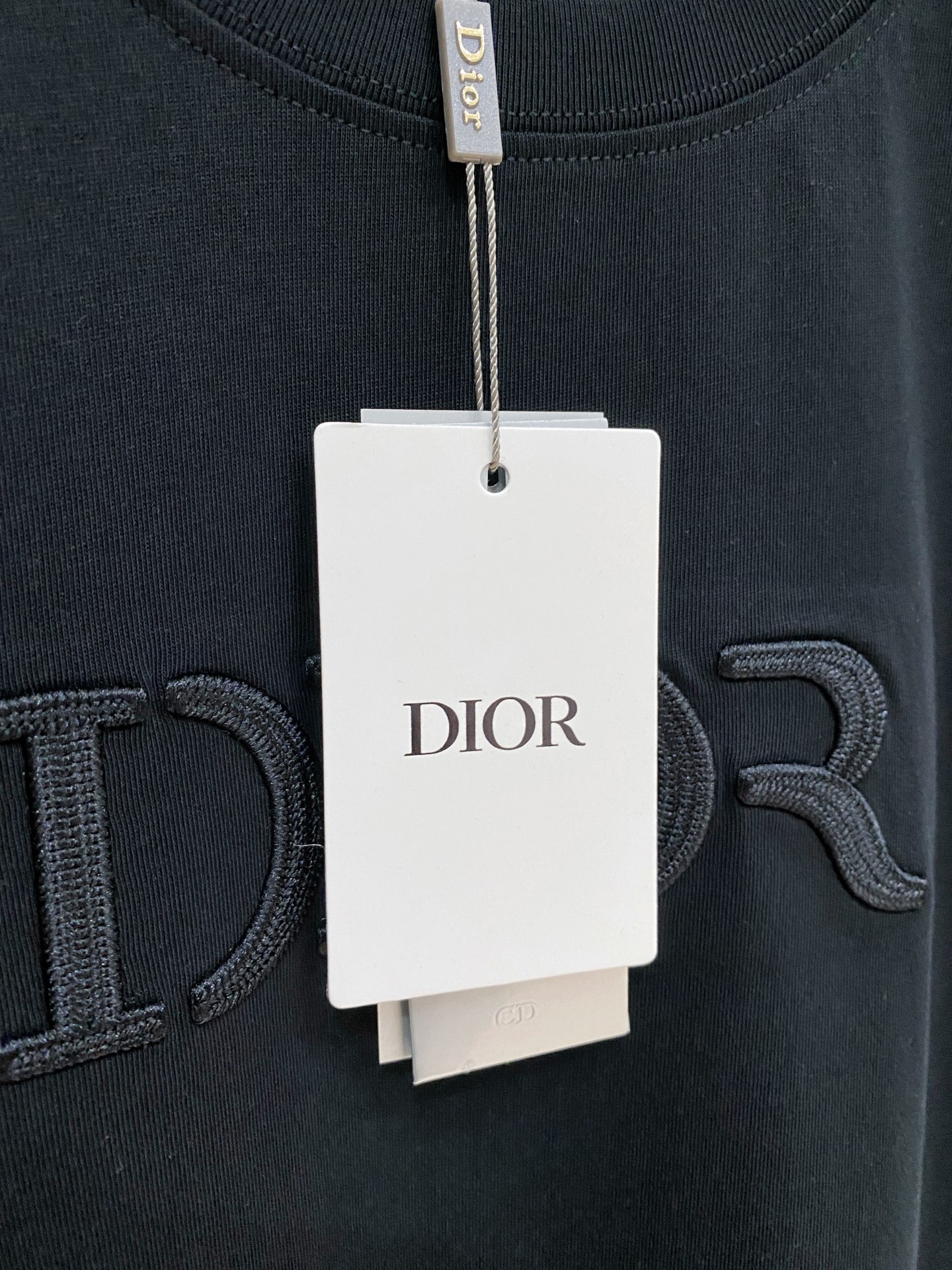 迪奥Dior26FW春夏新款首发专柜最新款短袖圆领T恤 设计前卫时尚！品牌logo重工艺设计 高端定制丝