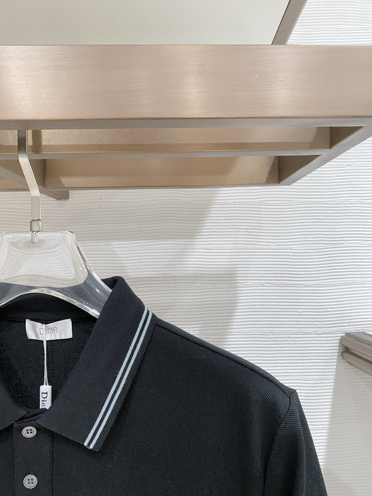 Dior CD Embroidery Stripe Polo Shirt