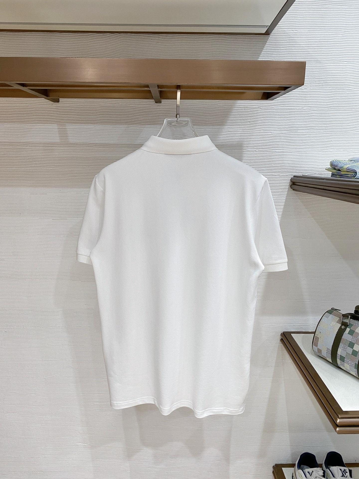 LV Embroidery Logo White Polo