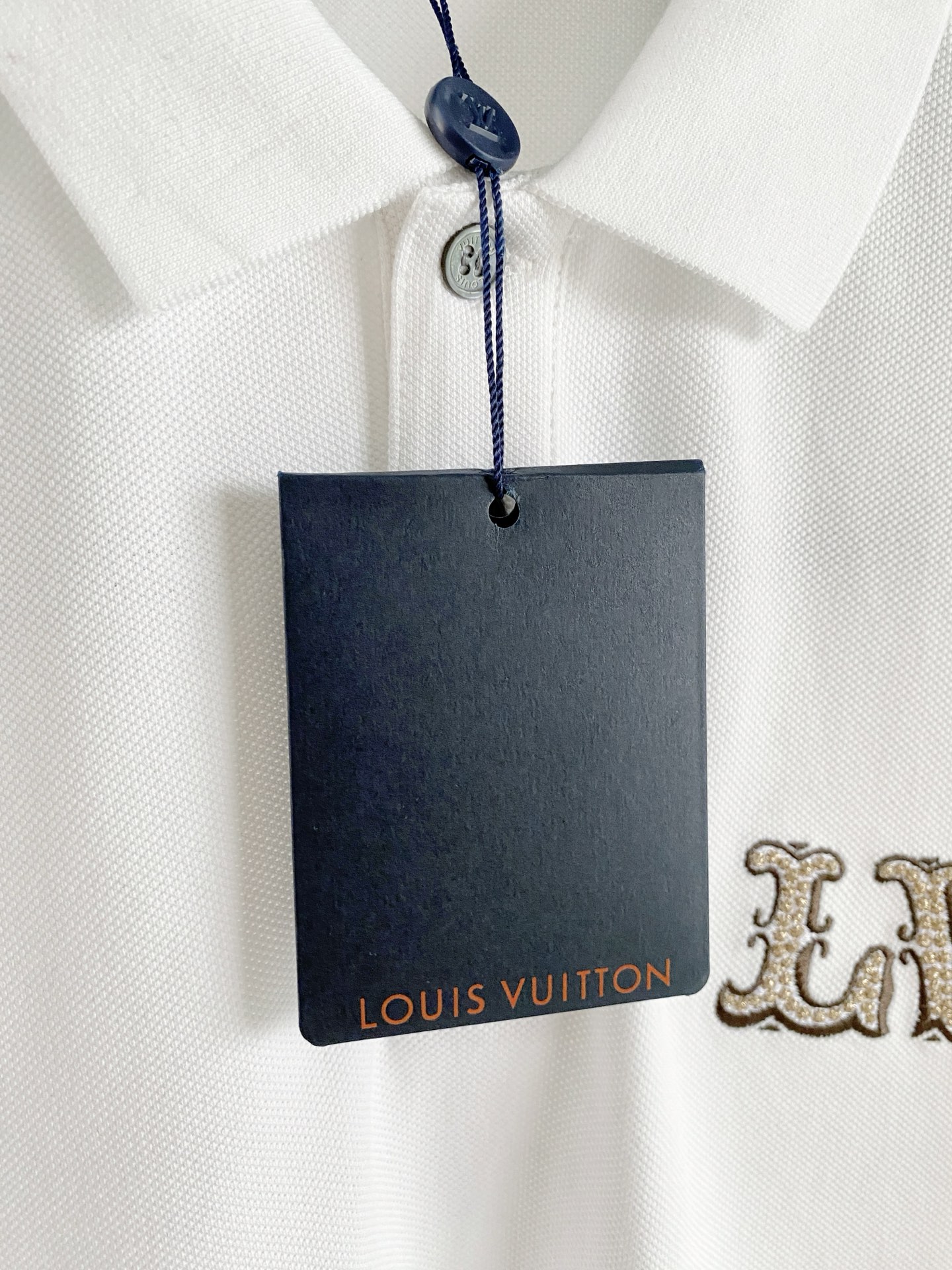 LV Embroidery Logo White Polo