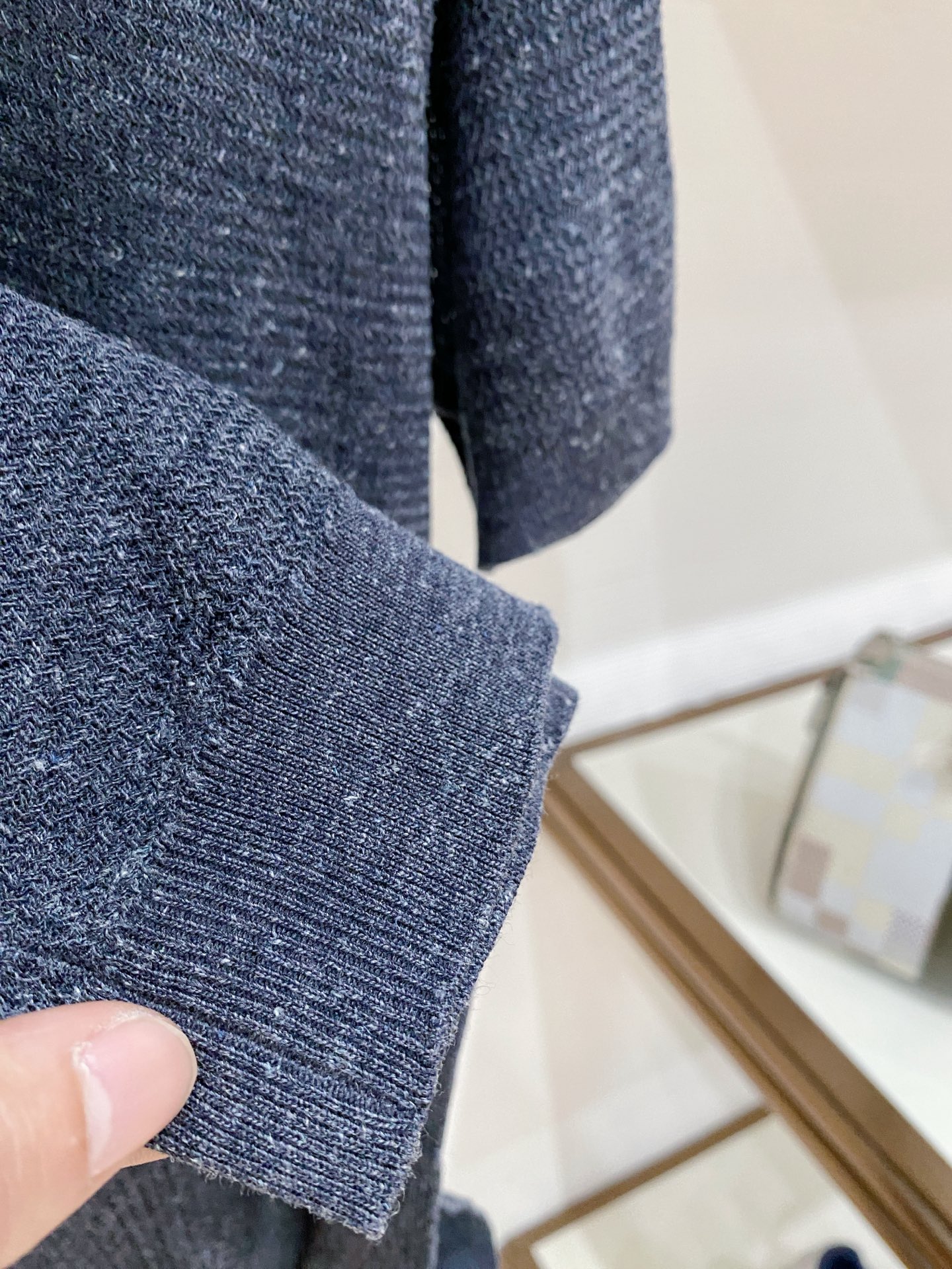 Loro Piana 26春夏新品 男士亚麻针织POLO衫T恤 颜色：兰色 码数：M-3 xl 型号：