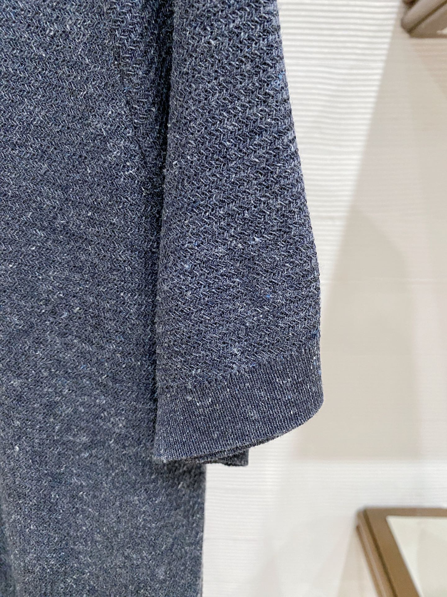 Loro Piana 26春夏新品 男士亚麻针织POLO衫T恤 颜色：兰色 码数：M-3 xl 型号：
