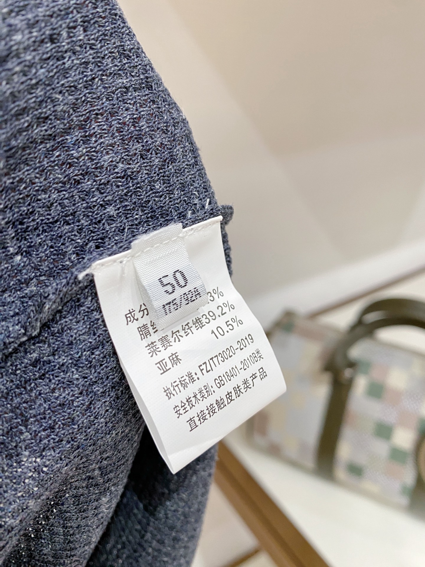Loro Piana 26春夏新品 男士亚麻针织POLO衫T恤 颜色：兰色 码数：M-3 xl 型号：