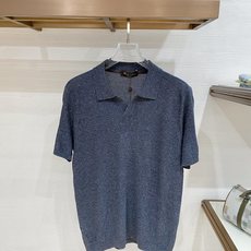 Loro Piana 26春夏新品 男士亚麻针织POLO衫T恤 颜色:兰色 码数:M-3 xl 型号: Loro Piana 26春夏新品 男士亚麻针织POLO衫T恤 颜色:兰色 码数:M-3 xl 型号: