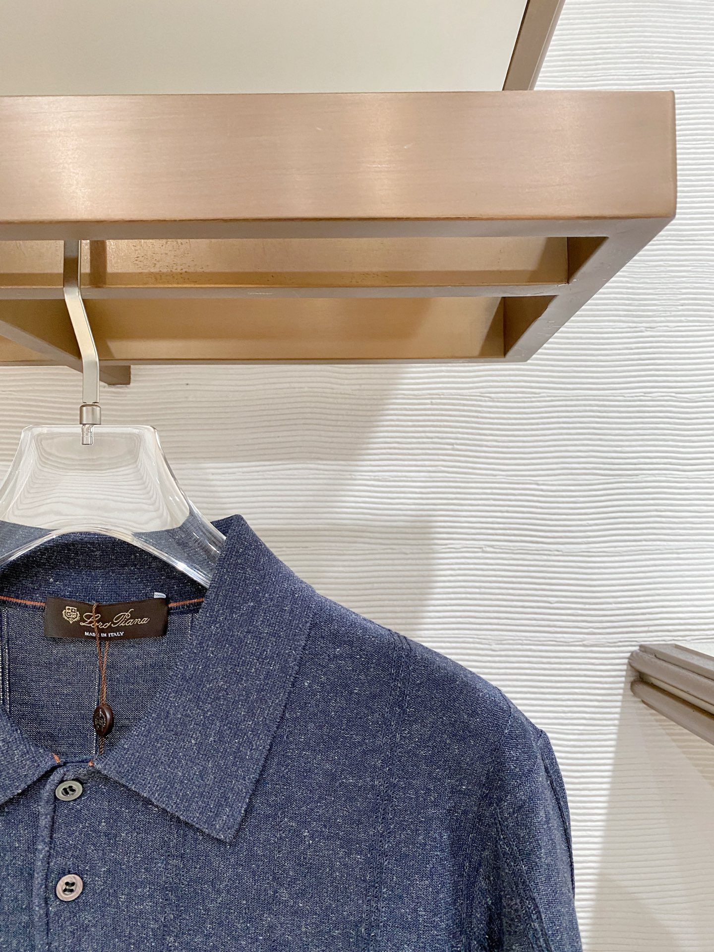 Loro Piana 26爆款春夏新品 男士亚麻针织POLO衫T恤 码数：M-3XL（48-56） 颜色：藏青 型号：