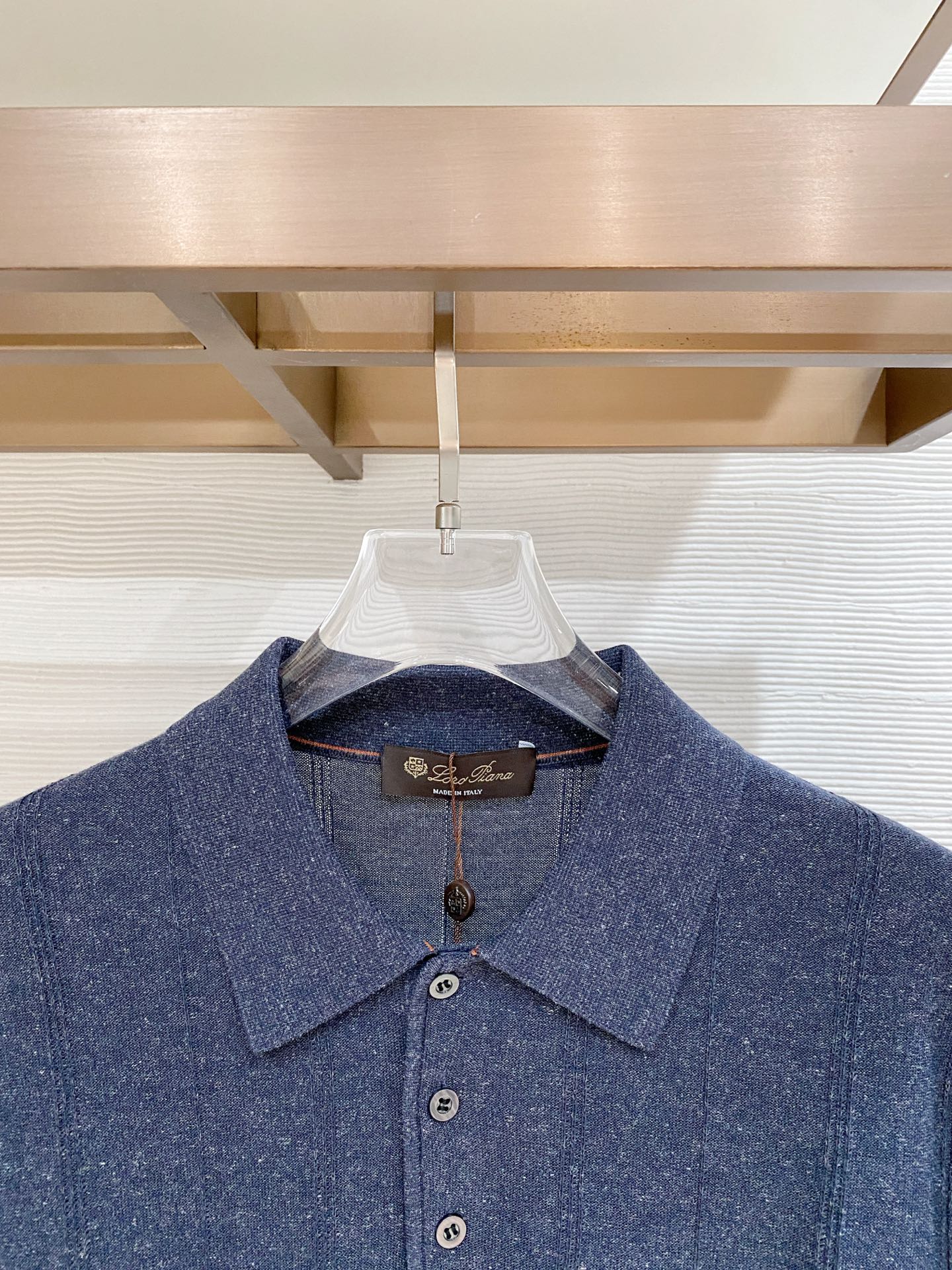 Loro Piana 26爆款春夏新品 男士亚麻针织POLO衫T恤 码数：M-3XL（48-56） 颜色：藏青 型号：