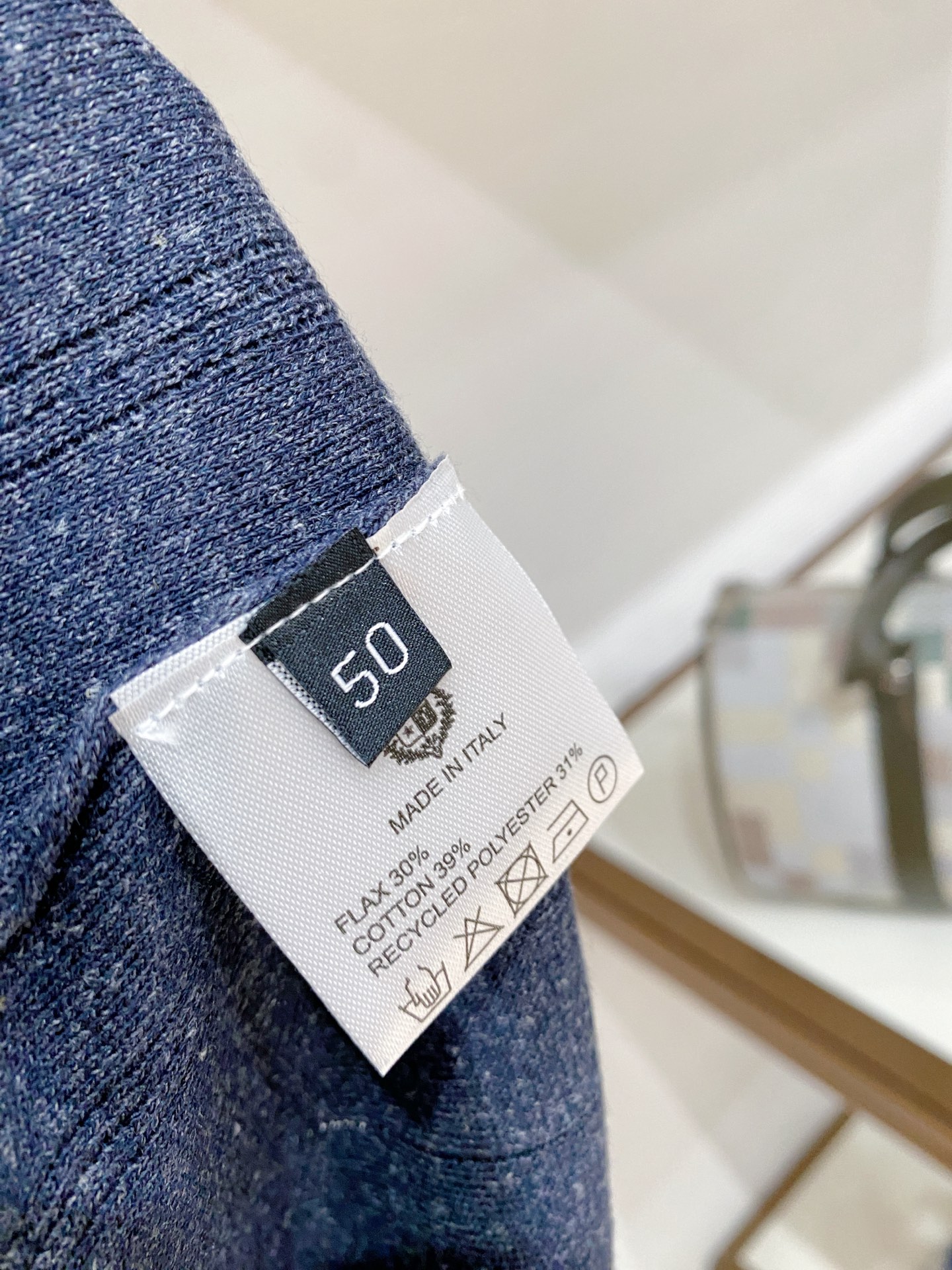Loro Piana 26爆款春夏新品 男士亚麻针织POLO衫T恤 码数：M-3XL（48-56） 颜色：藏青 型号：