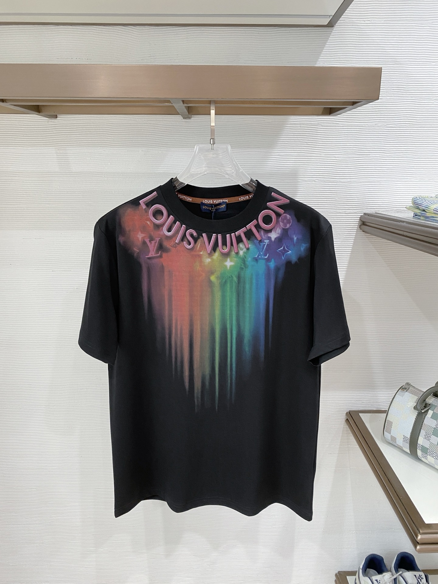 LV Rainbow Drip Letter Tee