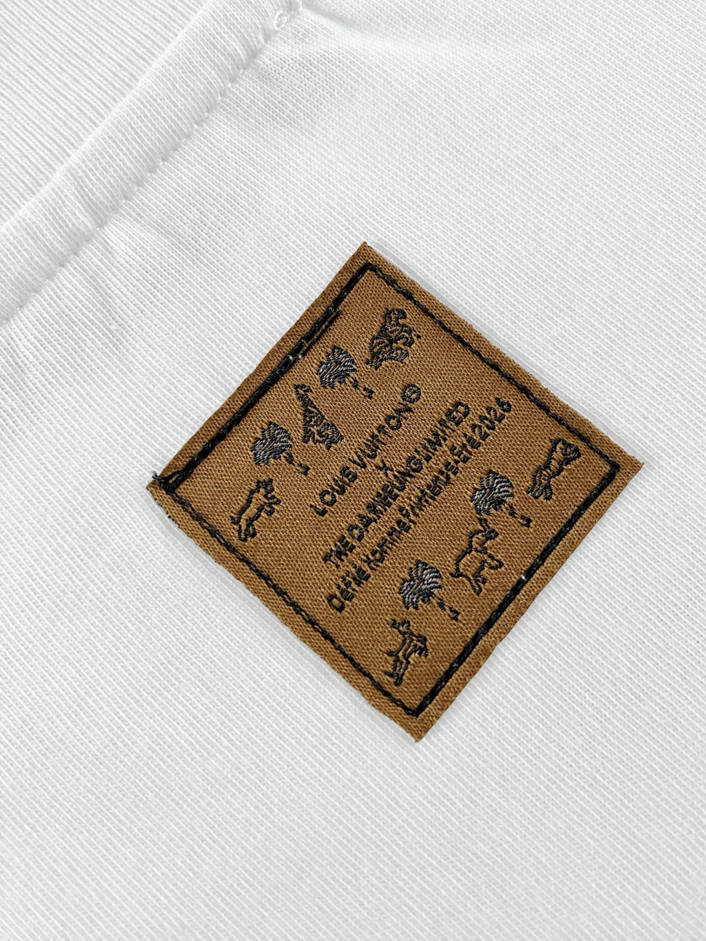 LV Safari Animal Embroidery Tee