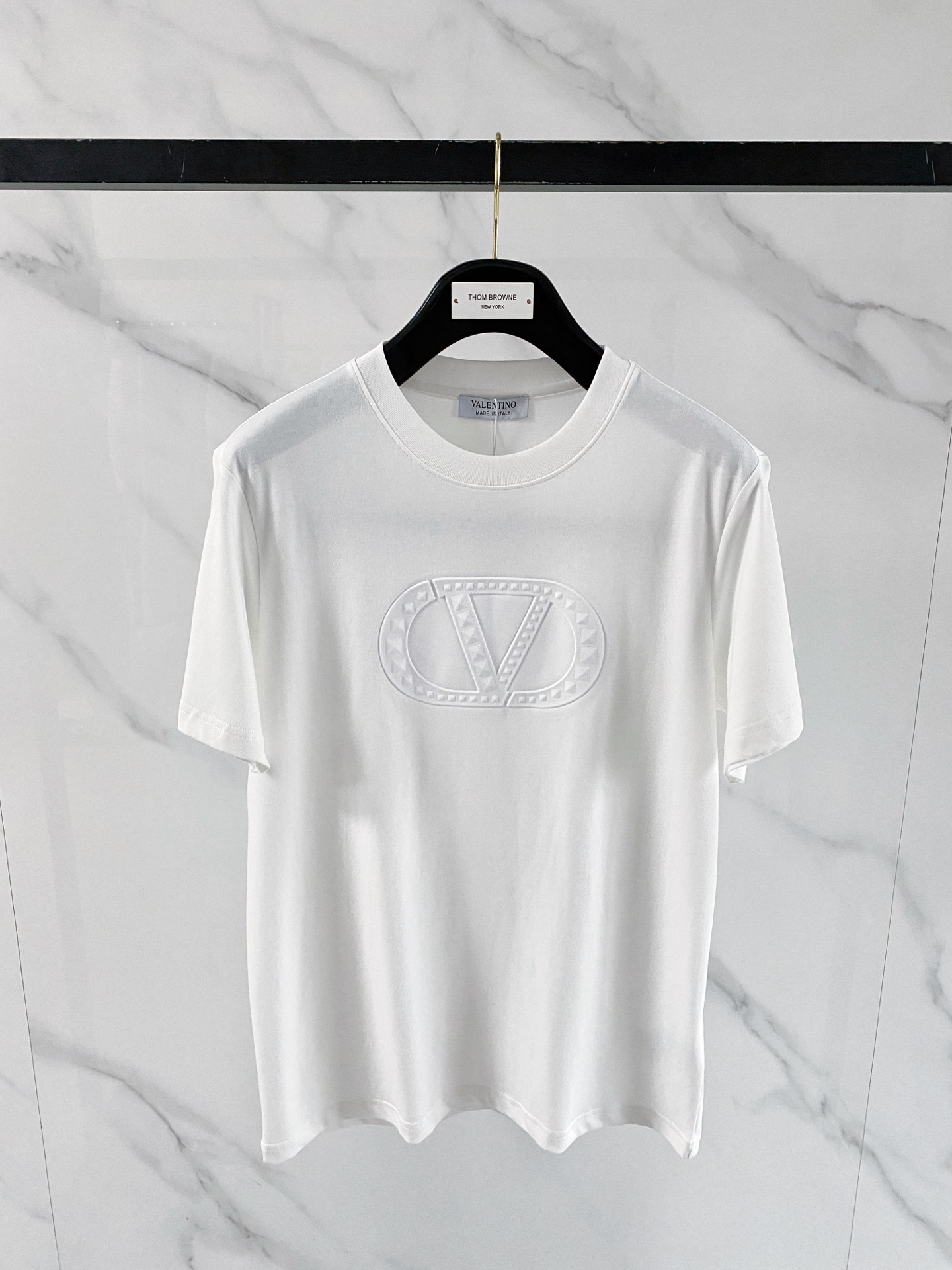 Valentino White Tonal Logo T-Shirt