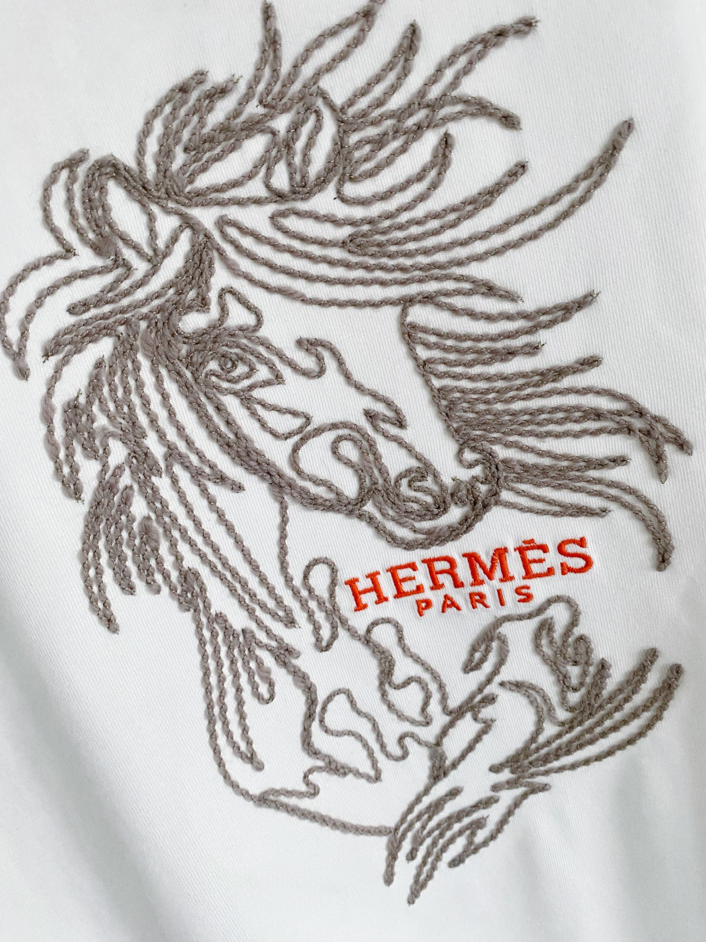 爱马仕Hermes26FW春夏新款首发专柜最新款短袖圆领T恤 设计前卫时尚！品牌logo重工艺设计 高端