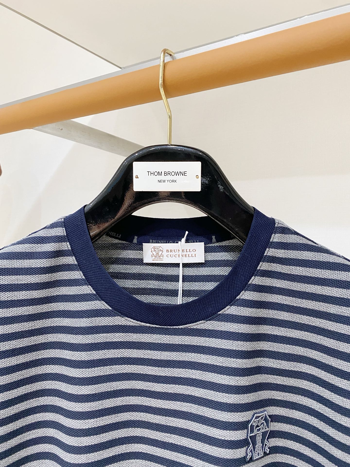 Brunello Cucinelli、2026新品短袖T恤，帅气时尚，胸前精致刺绣图案logo，简约百搭