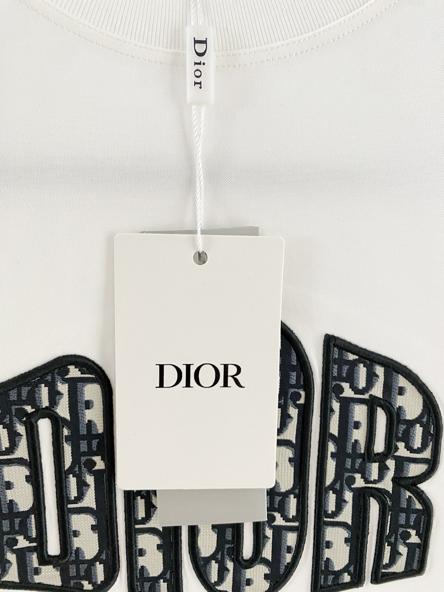 Dior Oblique Logo Short Sleeve T-Shirt
