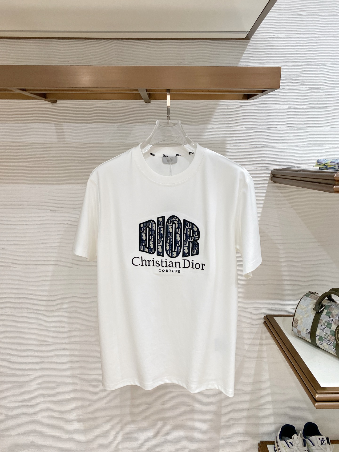 Dior Oblique Logo Short Sleeve T-Shirt