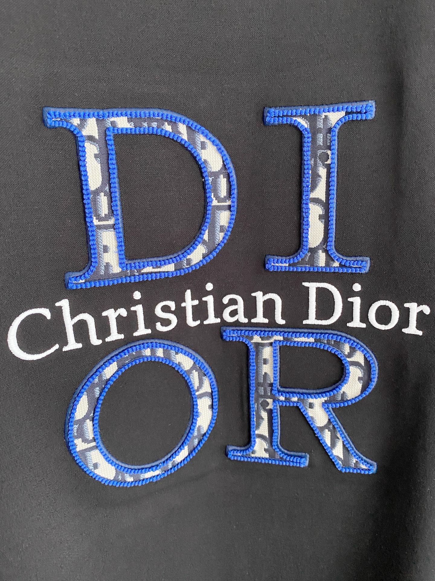 Dior Oblique Letter Logo Short Sleeve T-Shirt