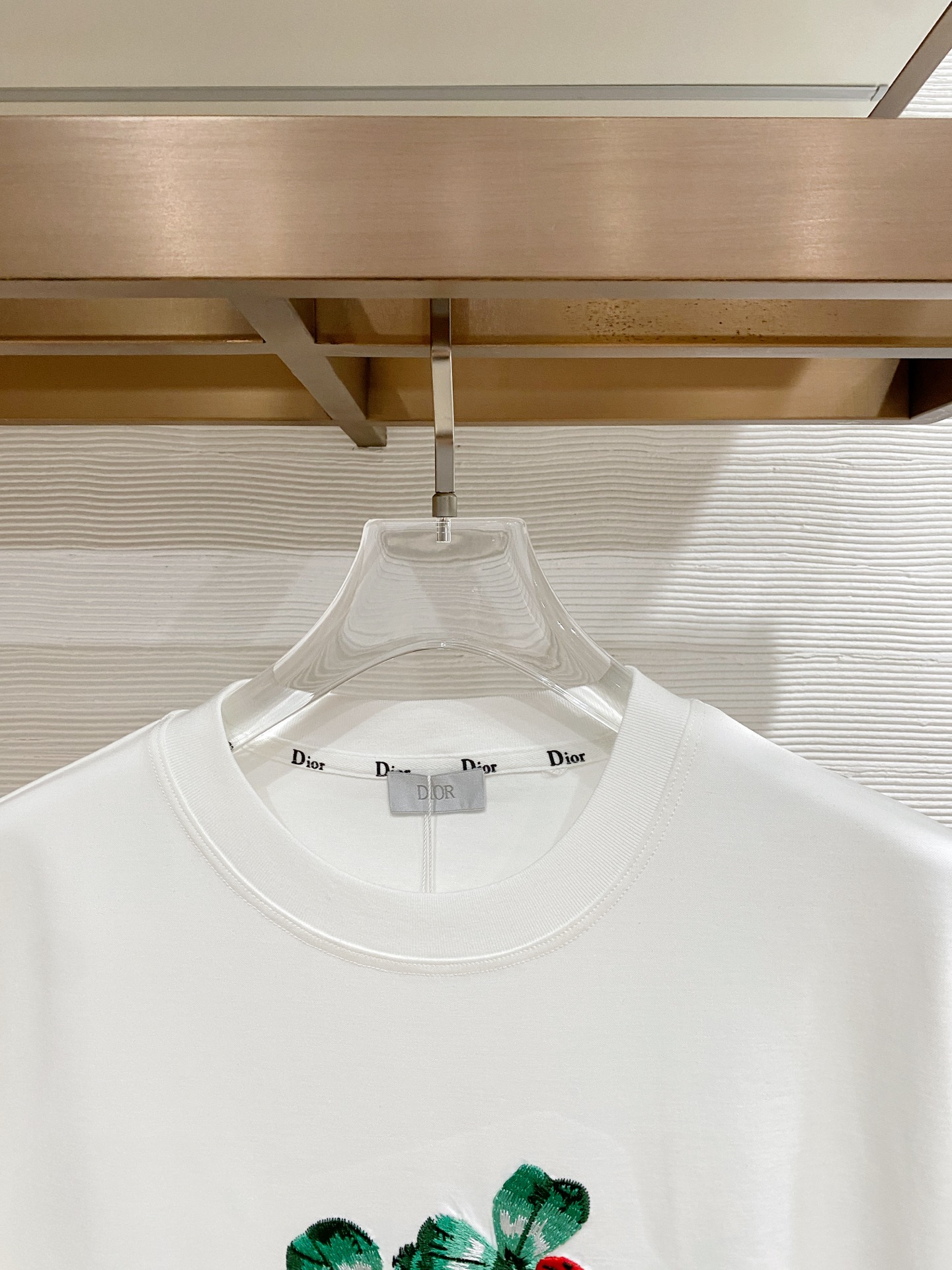 Dior Clover Bee Print Short Sleeve T-Shirt