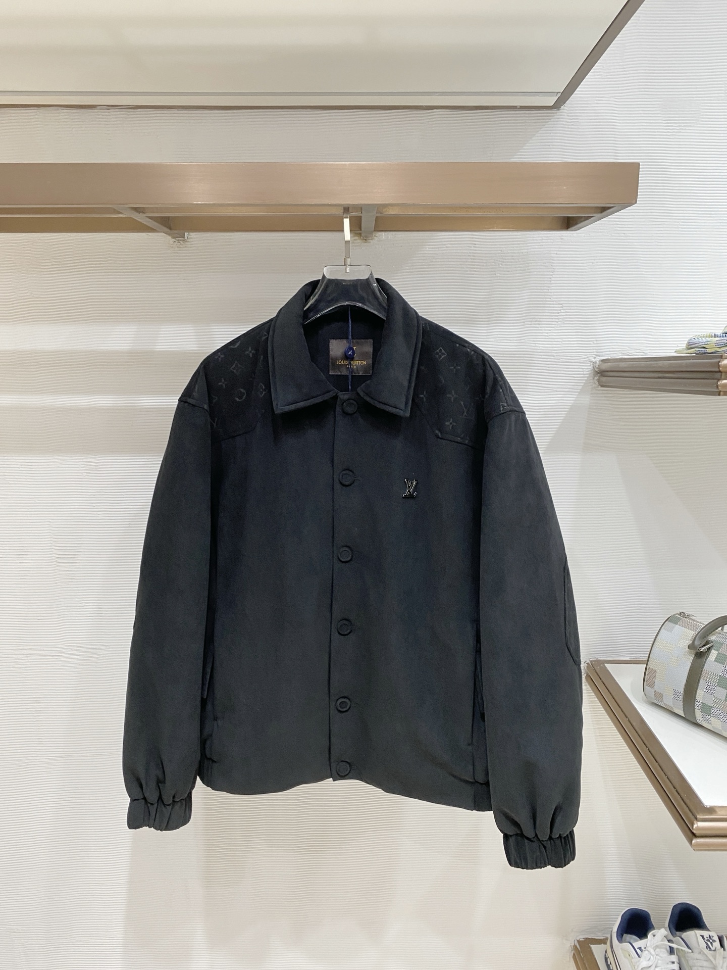 Louis Vuitton Black Button Jacket