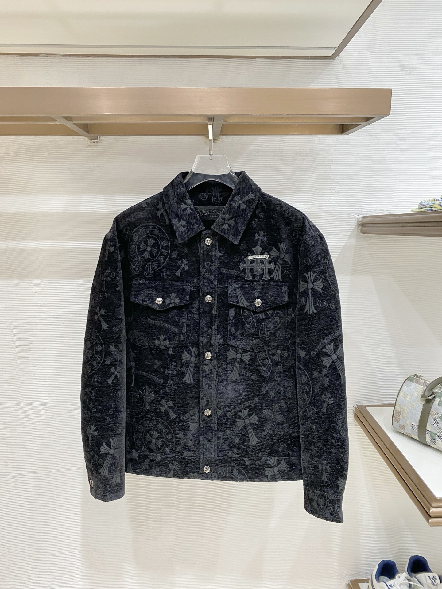 Chrome Hearts Black Cross Pattern Jacket