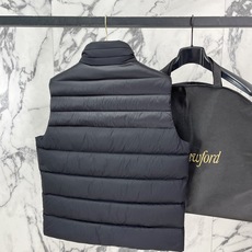 Prada-普拉达 2026FW秋冬新款男士立领羽绒马甲 90新国标白鸭绒填充,高密防风防钻绒尼龙面料,原版三角金属标, Prada-普拉达 2026FW秋冬新款男士立领羽绒马甲 90新国标白鸭绒填充,高密防风防钻绒尼龙面料,原版三角金属标,