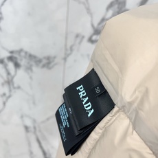 Prada-普拉达 2026FW秋冬新款男士立领羽绒马甲 90新国标白鸭绒填充,高密防风防钻绒尼龙面料,原版三角金属标, Prada-普拉达 2026FW秋冬新款男士立领羽绒马甲 90新国标白鸭绒填充,高密防风防钻绒尼龙面料,原版三角金属标,