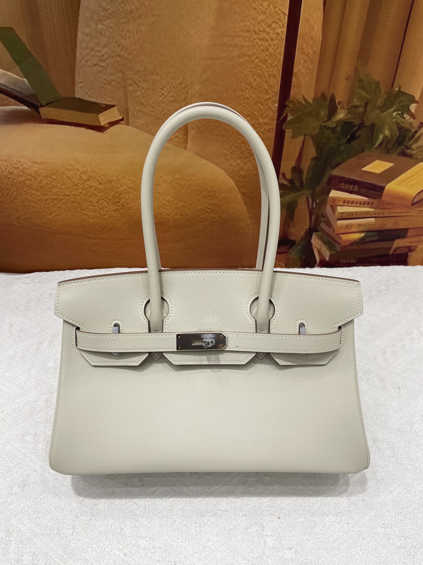 NO:699919,EV platinum 29 milkshake white silver buckle in stock, Hermes, hermes, Hermes,19860909EV铂金29奶昔白色银扣现货,爱马仕,hermes,Hermes,,Bag