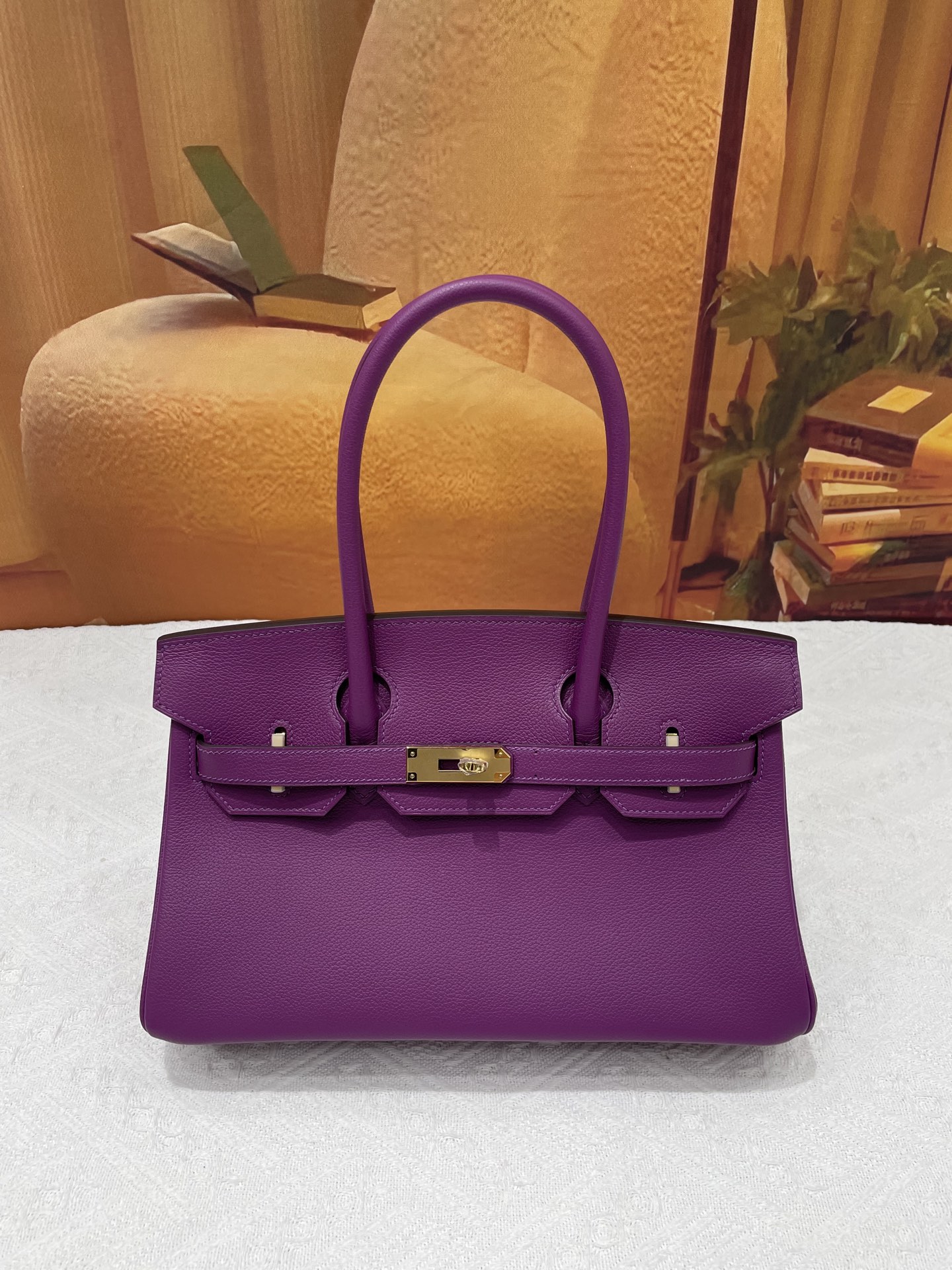 NO:699892,EV platinum 29 anemone purple gold buckle in stock, Hermes, hermes, Hermes,19860909EV铂金29海葵紫色金扣现货,爱马仕,hermes,Hermes,,Bag