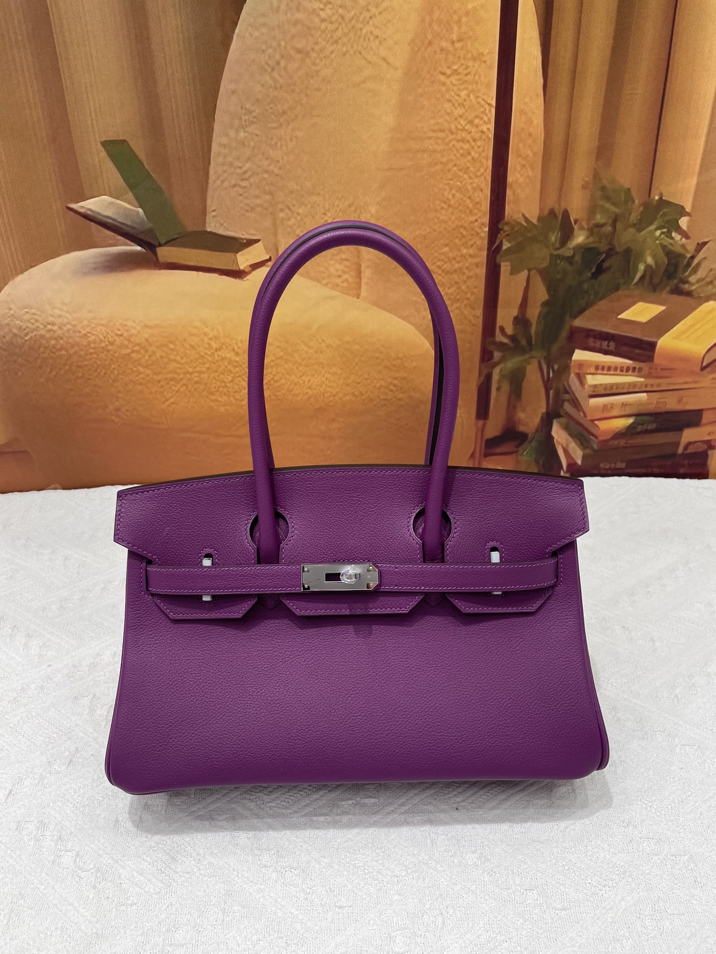 NO:699895,EV platinum 29 anemone purple silver buckle in stock, Hermes, hermes, Hermes,19860909EV铂金29海葵紫色银扣现货,爱马仕,hermes,Hermes,,Bag