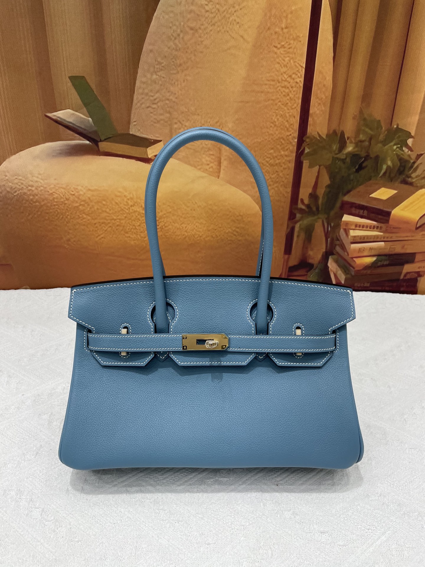 NO:699897,EV platinum 29 denim blue gold buckle in stock, Hermes, hermes, Hermes,19860909EV铂金29牛仔蓝色金扣现货,爱马仕,hermes,Hermes,,Bag