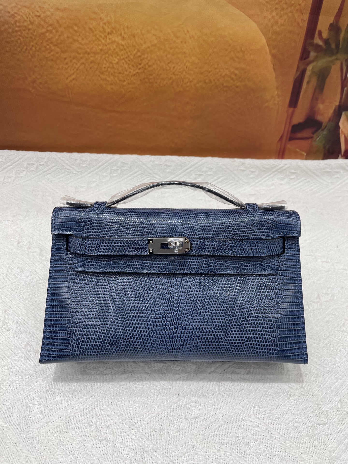 NO:851661,Lizard skin generation storm blue silver buckle in stock, Hermes, hermes, Hermes,19860909蜥蜴皮一代风暴蓝色银扣现货,爱马仕,hermes,Hermes,,Bag