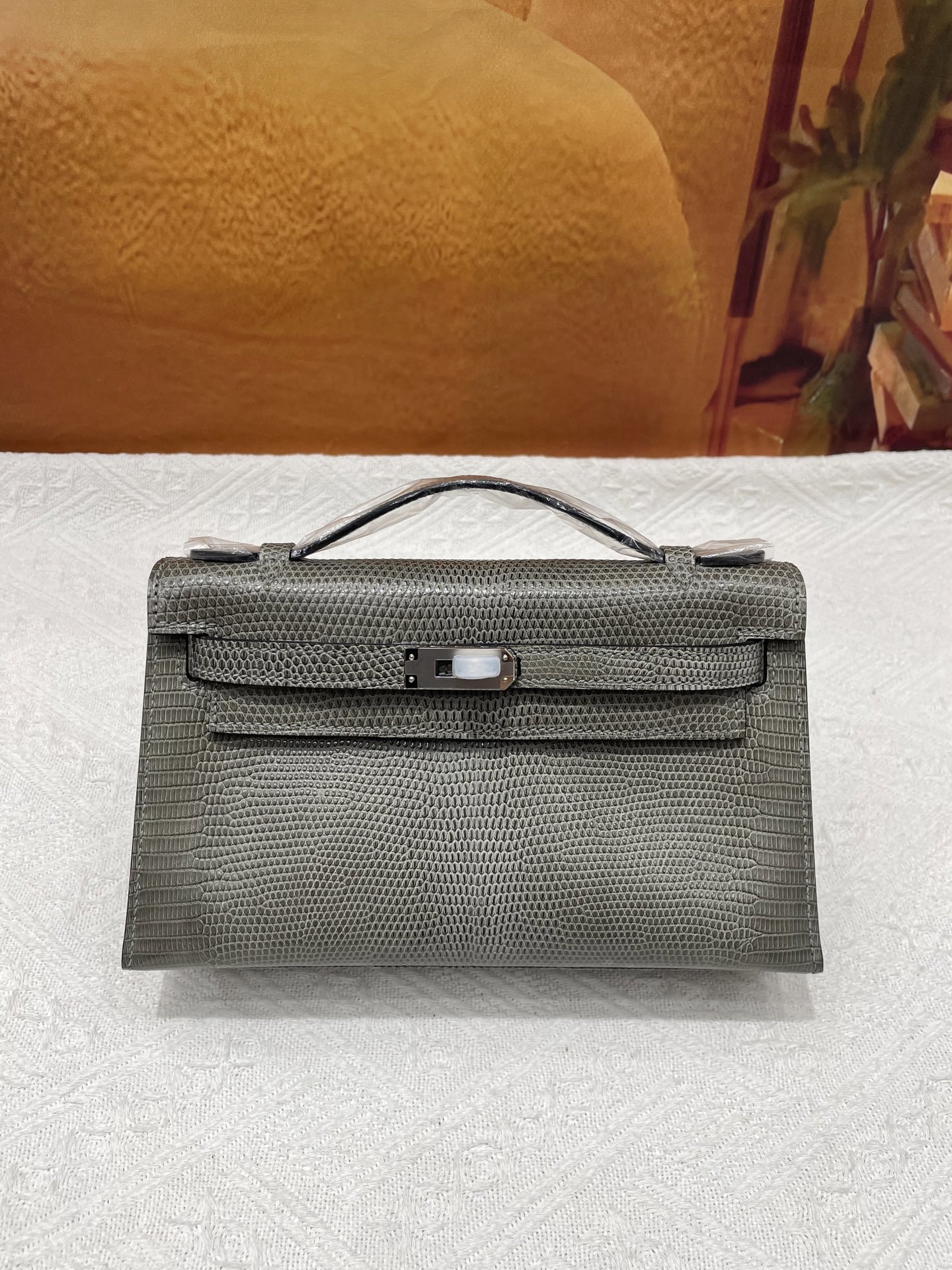 NO:851673,Lizard skin generation marble gray silver buckle in stock, Hermes, hermes, Hermes,19860909蜥蜴皮一代大理石灰色银扣现货,爱马仕,hermes,Hermes,,Bag