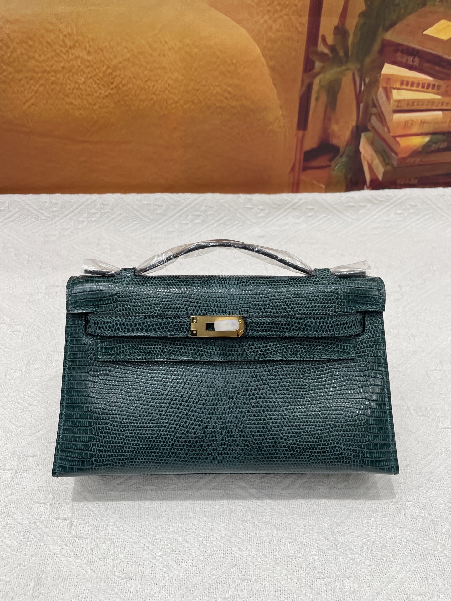 NO:851706,Lizard skin first generation cypress green gold buckle in stock, Hermes, hermes, Hermes,19860909蜥蜴皮一代松柏绿色金扣现货,爱马仕,hermes,Hermes,,Bag